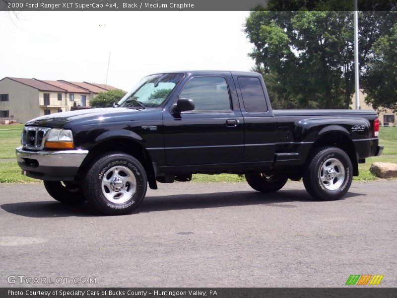 Black / Medium Graphite 2000 Ford Ranger XLT SuperCab 4x4