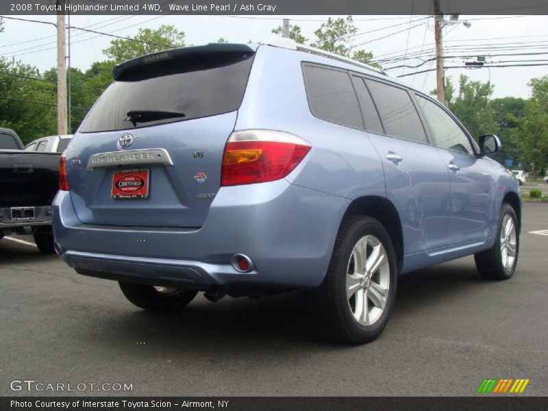 Wave Line Pearl / Ash Gray 2008 Toyota Highlander Limited 4WD