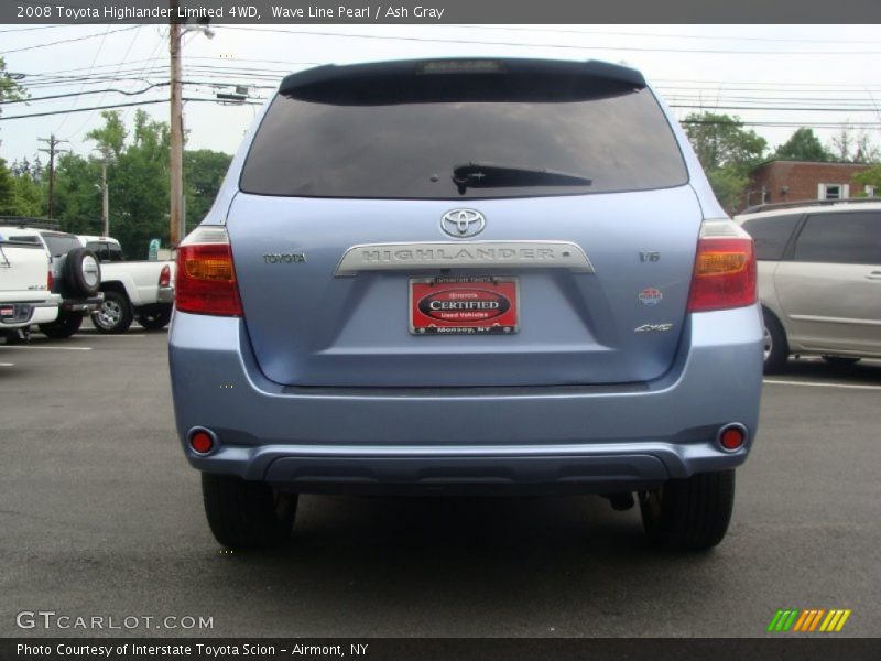 Wave Line Pearl / Ash Gray 2008 Toyota Highlander Limited 4WD