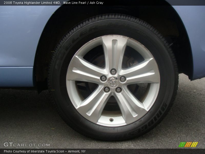 Wave Line Pearl / Ash Gray 2008 Toyota Highlander Limited 4WD
