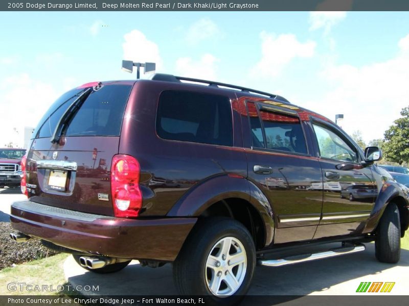 Deep Molten Red Pearl / Dark Khaki/Light Graystone 2005 Dodge Durango Limited