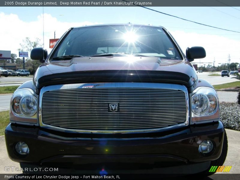 Deep Molten Red Pearl / Dark Khaki/Light Graystone 2005 Dodge Durango Limited