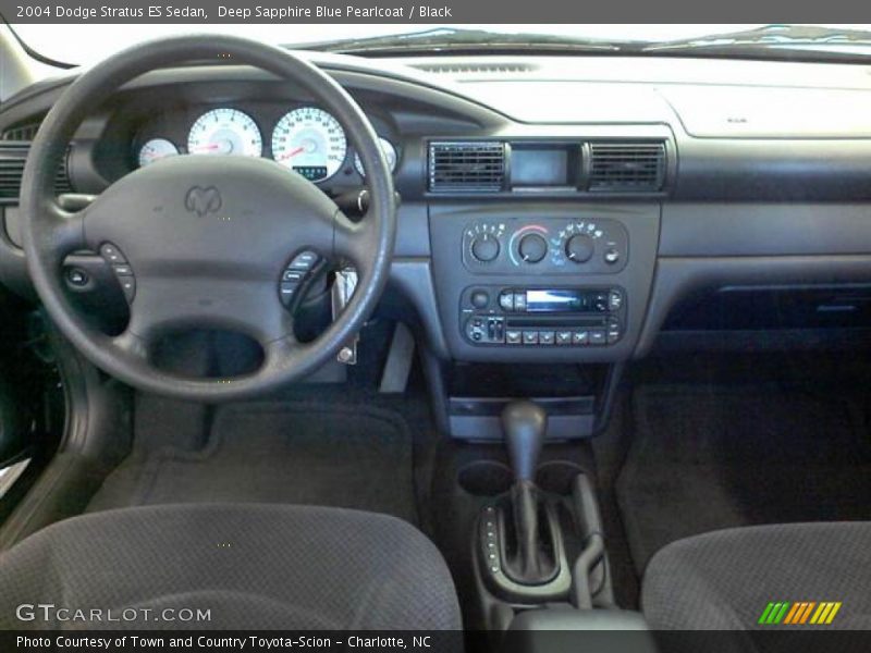 Deep Sapphire Blue Pearlcoat / Black 2004 Dodge Stratus ES Sedan