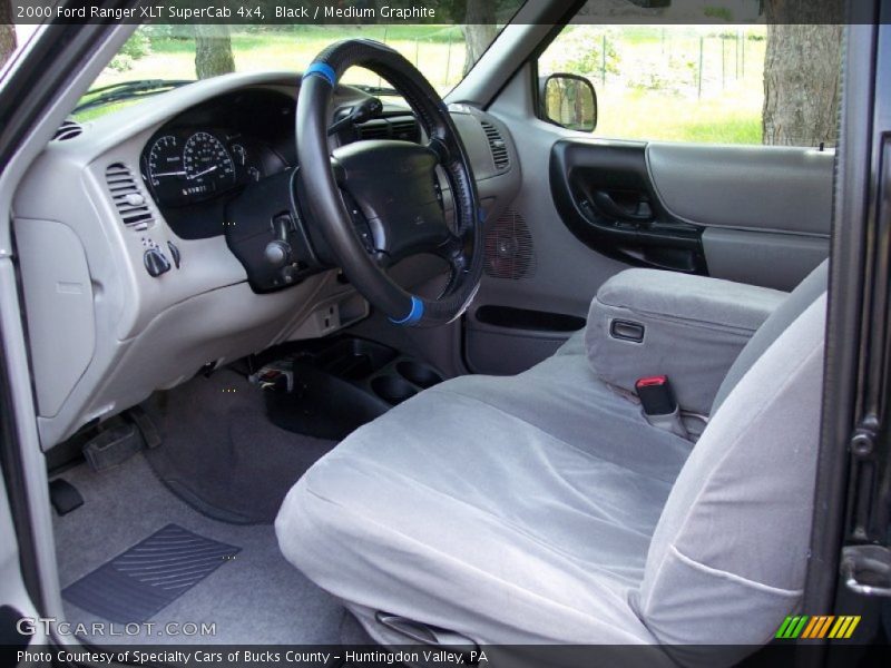 Black / Medium Graphite 2000 Ford Ranger XLT SuperCab 4x4