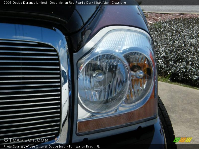 Deep Molten Red Pearl / Dark Khaki/Light Graystone 2005 Dodge Durango Limited
