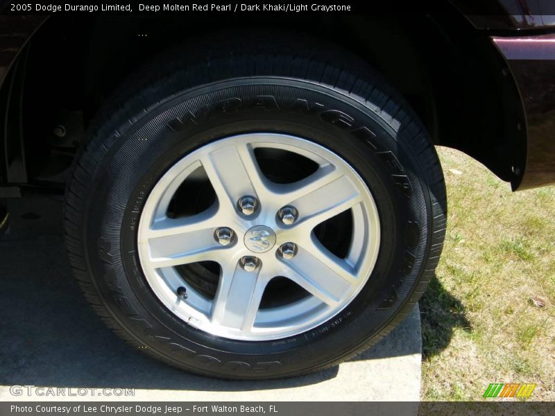 Deep Molten Red Pearl / Dark Khaki/Light Graystone 2005 Dodge Durango Limited