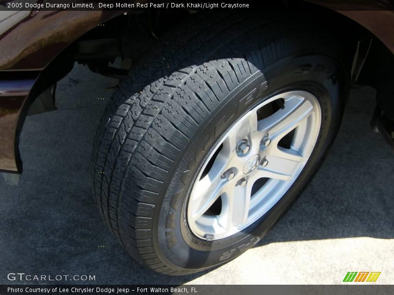 Deep Molten Red Pearl / Dark Khaki/Light Graystone 2005 Dodge Durango Limited