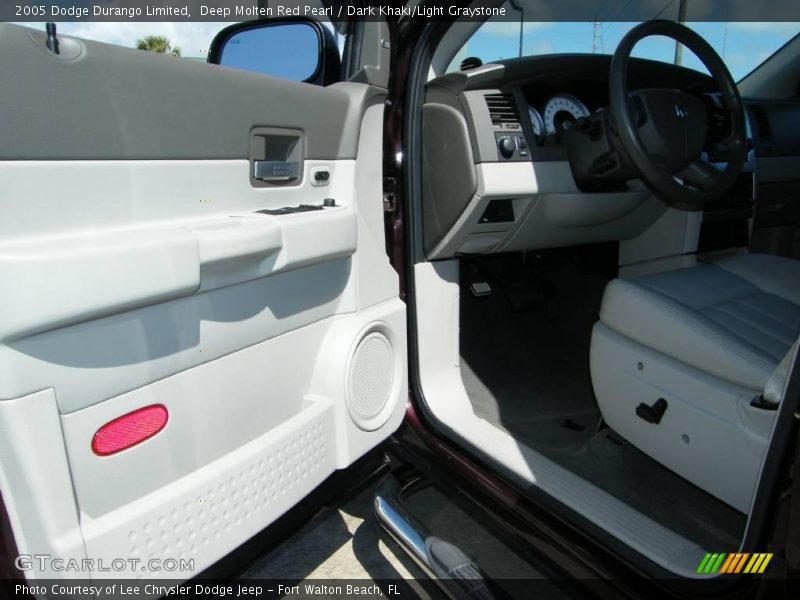Deep Molten Red Pearl / Dark Khaki/Light Graystone 2005 Dodge Durango Limited