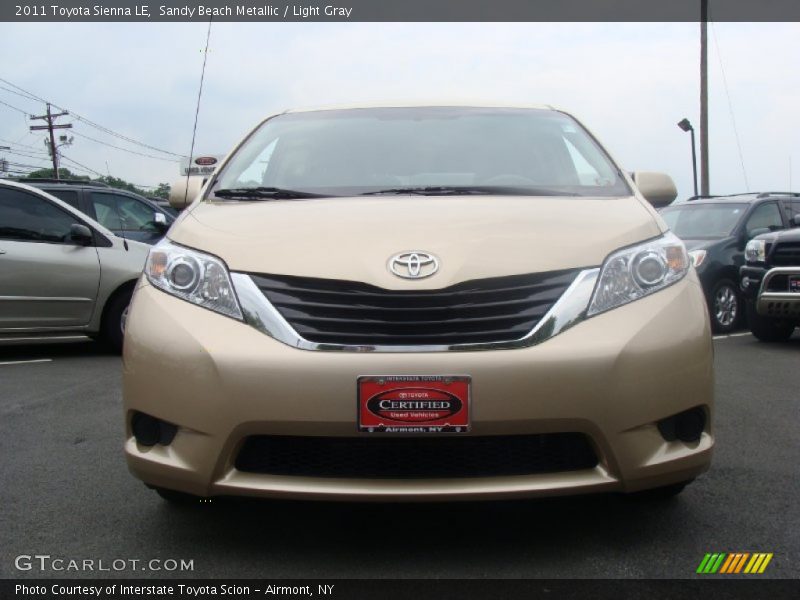 Sandy Beach Metallic / Light Gray 2011 Toyota Sienna LE