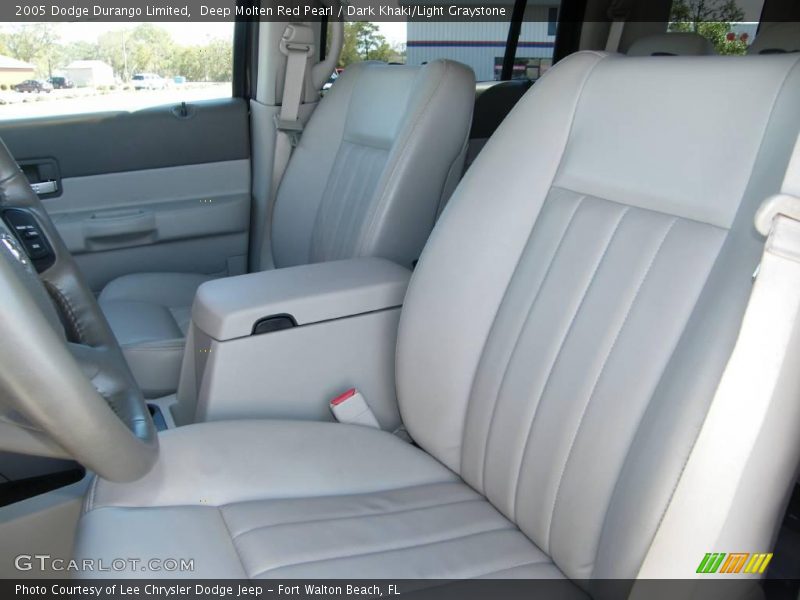 Deep Molten Red Pearl / Dark Khaki/Light Graystone 2005 Dodge Durango Limited