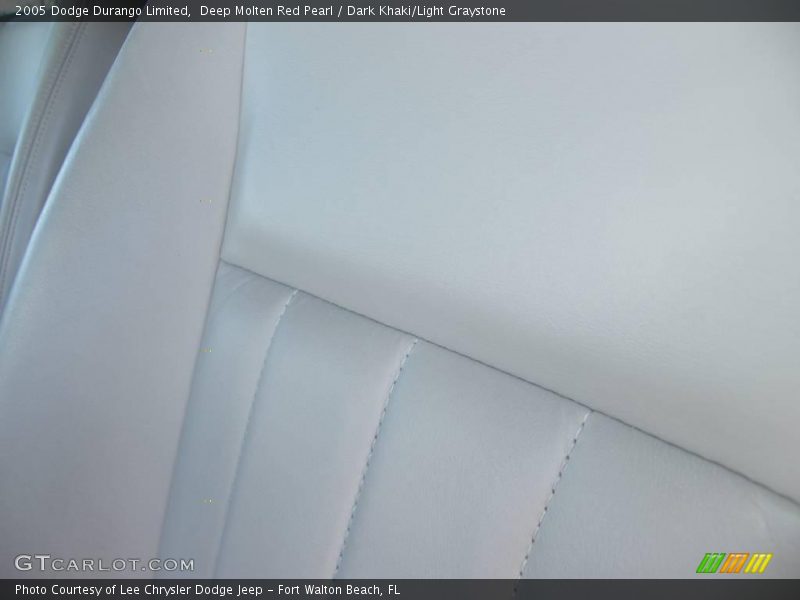 Deep Molten Red Pearl / Dark Khaki/Light Graystone 2005 Dodge Durango Limited