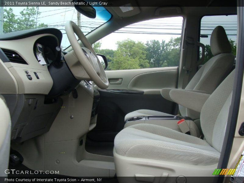 Sandy Beach Metallic / Light Gray 2011 Toyota Sienna LE