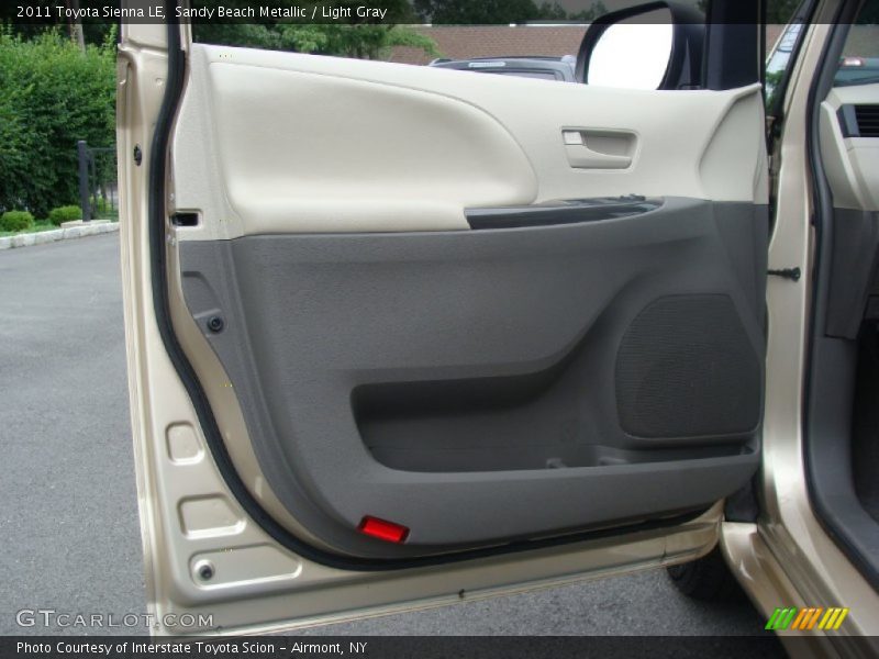 Sandy Beach Metallic / Light Gray 2011 Toyota Sienna LE