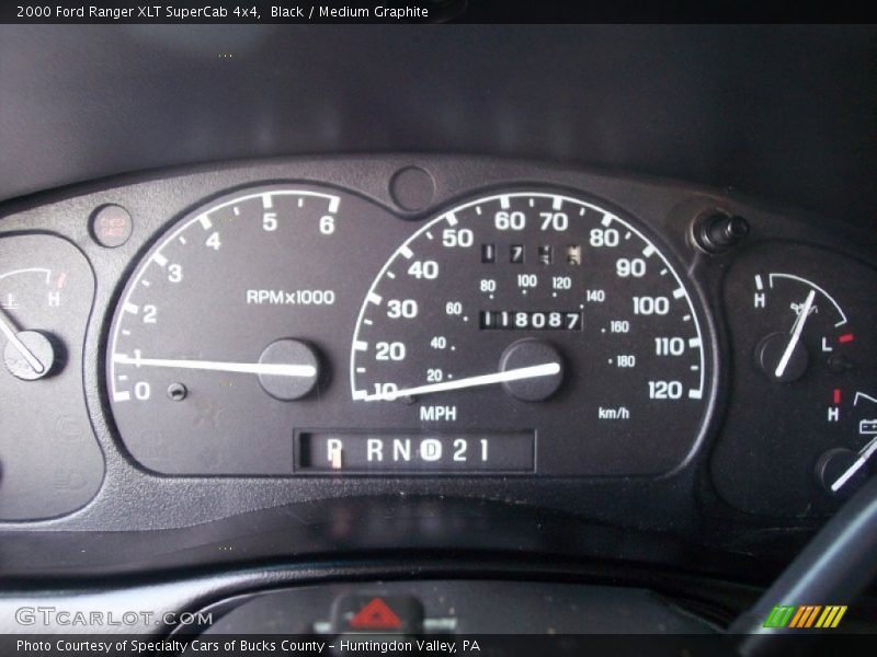Black / Medium Graphite 2000 Ford Ranger XLT SuperCab 4x4