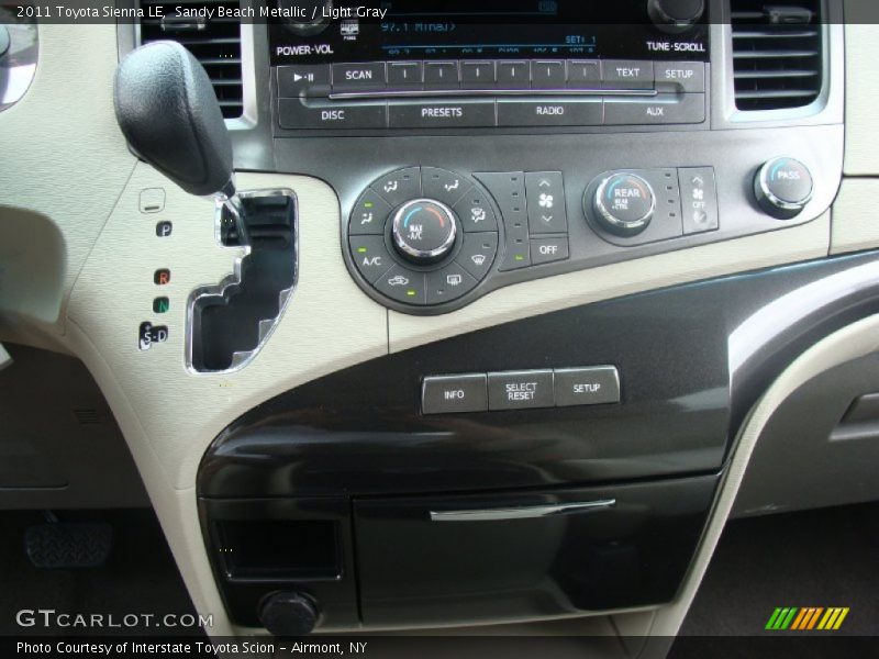 Sandy Beach Metallic / Light Gray 2011 Toyota Sienna LE