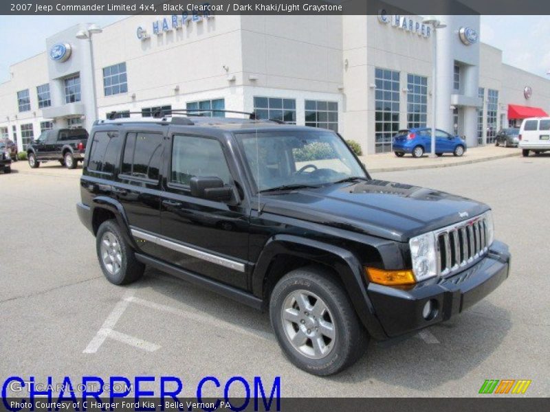 Black Clearcoat / Dark Khaki/Light Graystone 2007 Jeep Commander Limited 4x4