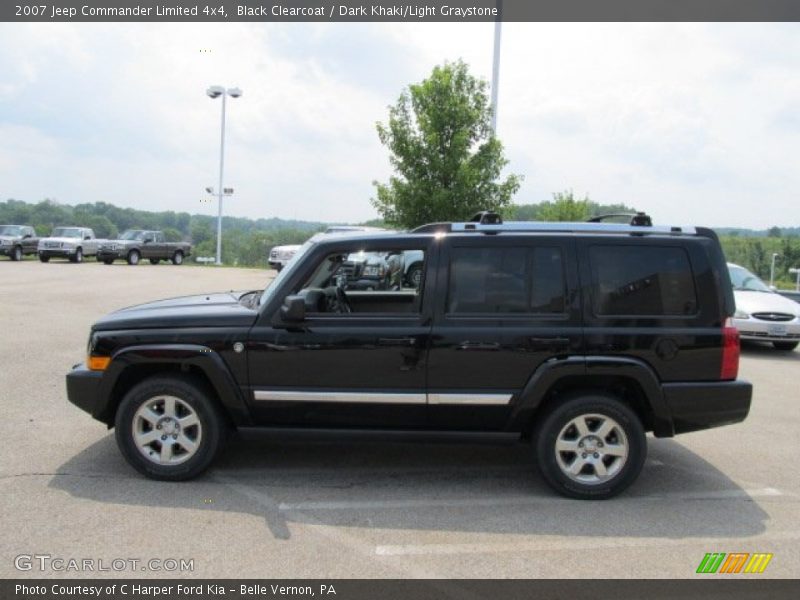 Black Clearcoat / Dark Khaki/Light Graystone 2007 Jeep Commander Limited 4x4