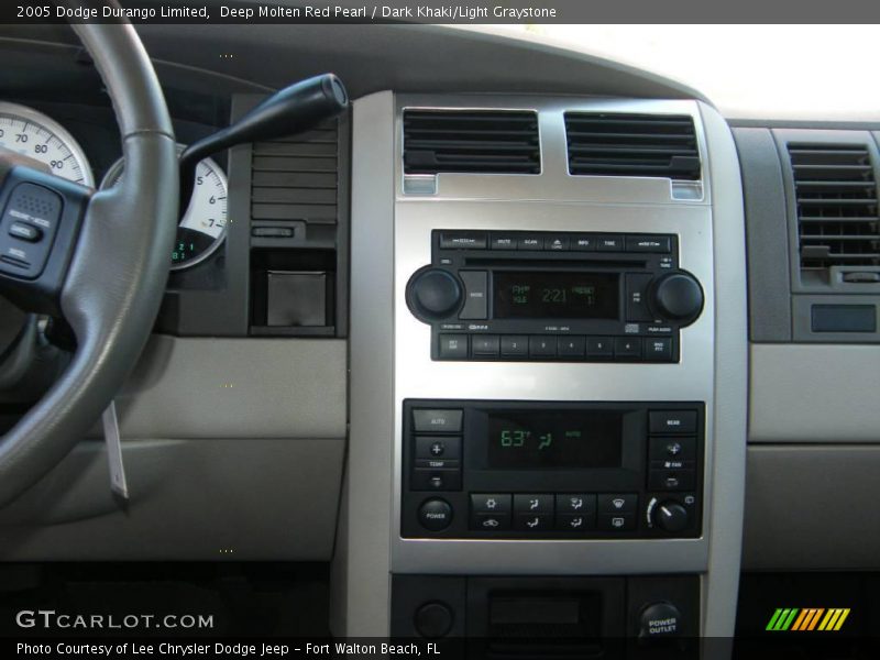Deep Molten Red Pearl / Dark Khaki/Light Graystone 2005 Dodge Durango Limited