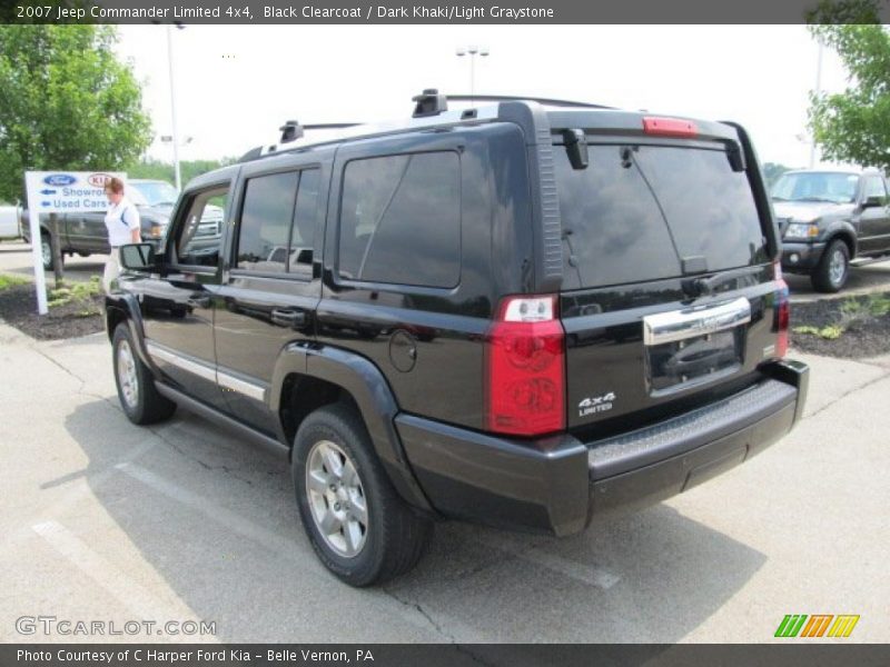 Black Clearcoat / Dark Khaki/Light Graystone 2007 Jeep Commander Limited 4x4