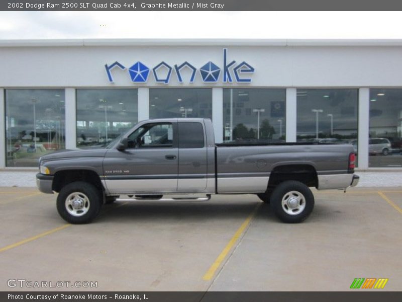 Graphite Metallic / Mist Gray 2002 Dodge Ram 2500 SLT Quad Cab 4x4