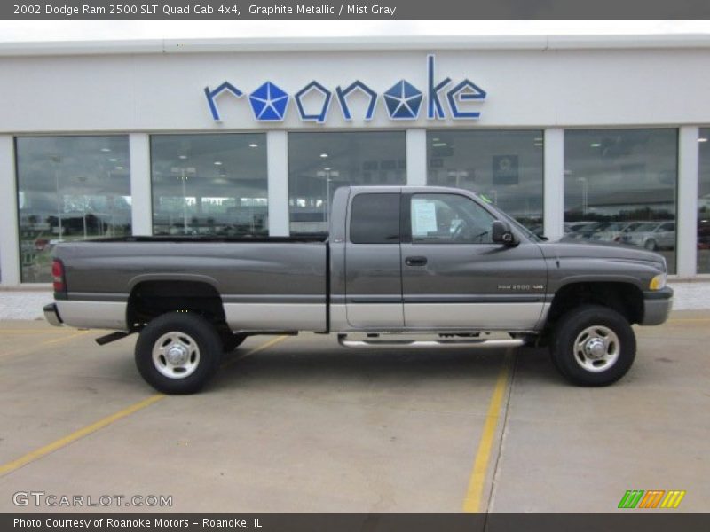 Graphite Metallic / Mist Gray 2002 Dodge Ram 2500 SLT Quad Cab 4x4
