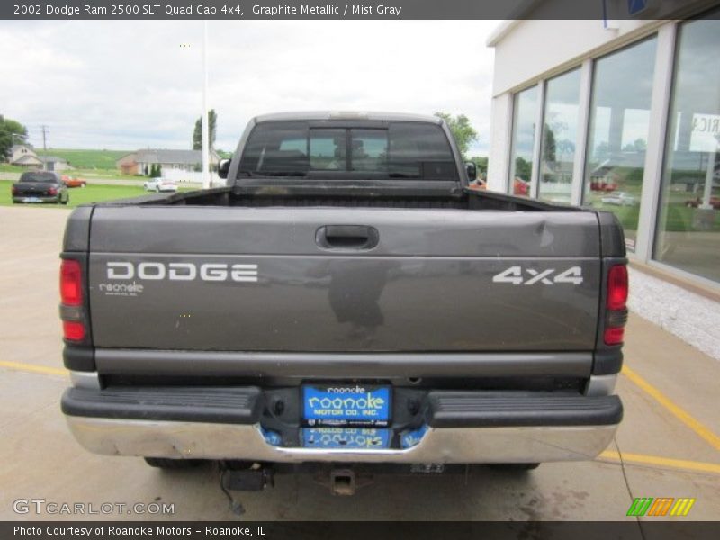 Graphite Metallic / Mist Gray 2002 Dodge Ram 2500 SLT Quad Cab 4x4