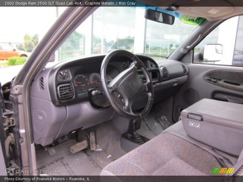  2002 Ram 2500 SLT Quad Cab 4x4 Mist Gray Interior