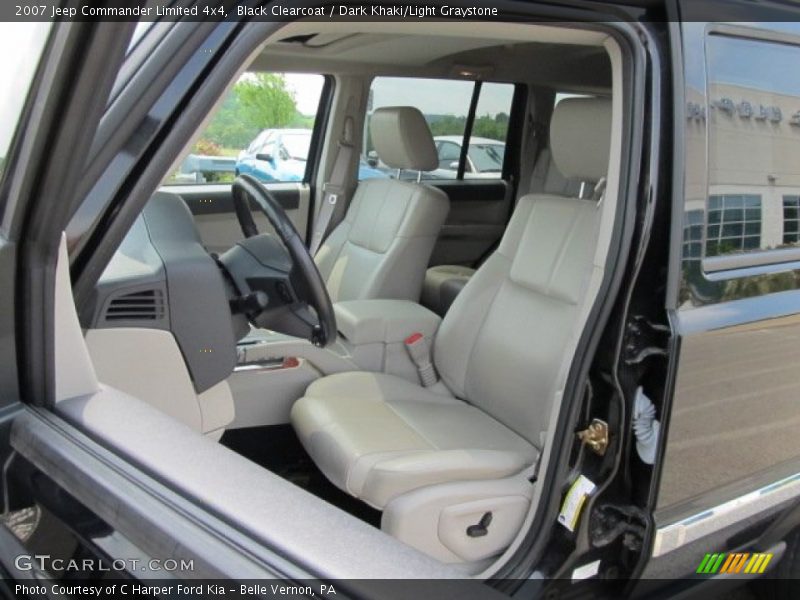 Black Clearcoat / Dark Khaki/Light Graystone 2007 Jeep Commander Limited 4x4