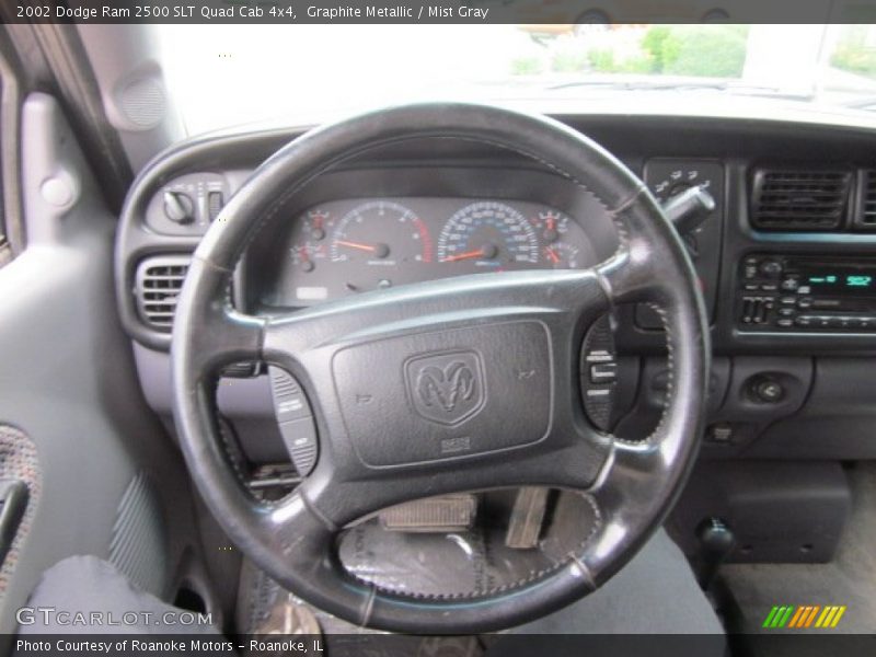 Graphite Metallic / Mist Gray 2002 Dodge Ram 2500 SLT Quad Cab 4x4