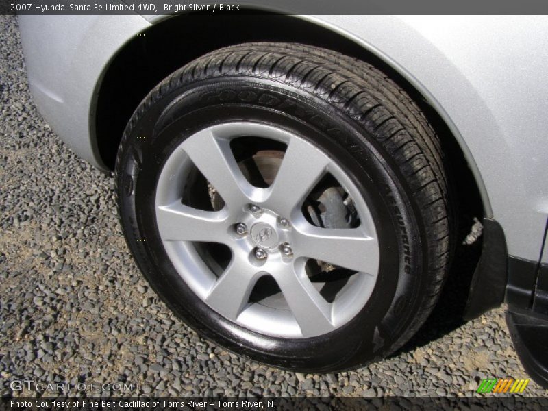 Bright Silver / Black 2007 Hyundai Santa Fe Limited 4WD