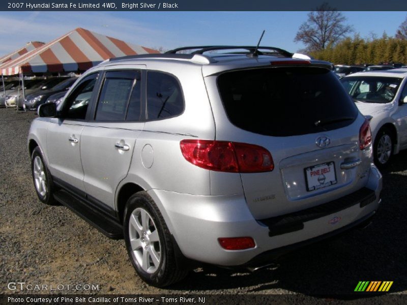 Bright Silver / Black 2007 Hyundai Santa Fe Limited 4WD