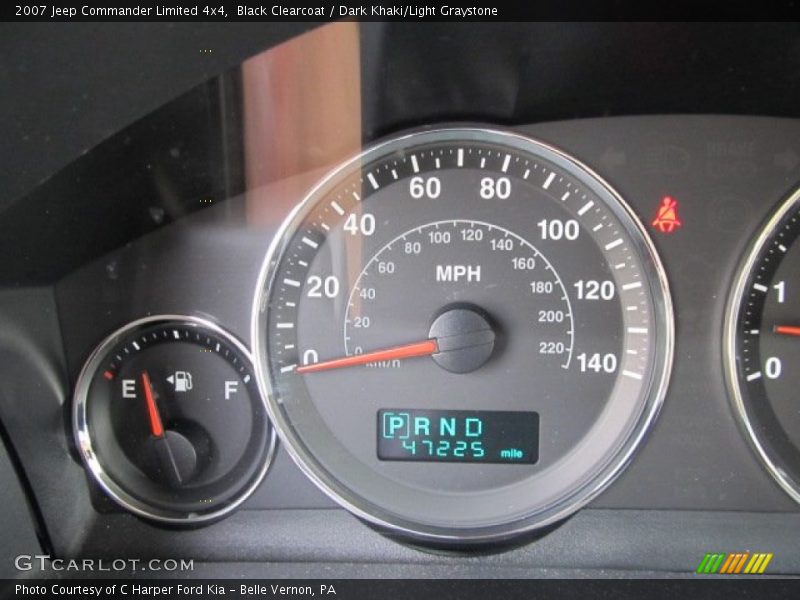 Black Clearcoat / Dark Khaki/Light Graystone 2007 Jeep Commander Limited 4x4