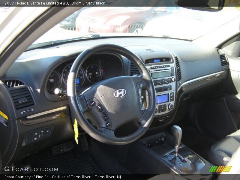 Bright Silver / Black 2007 Hyundai Santa Fe Limited 4WD