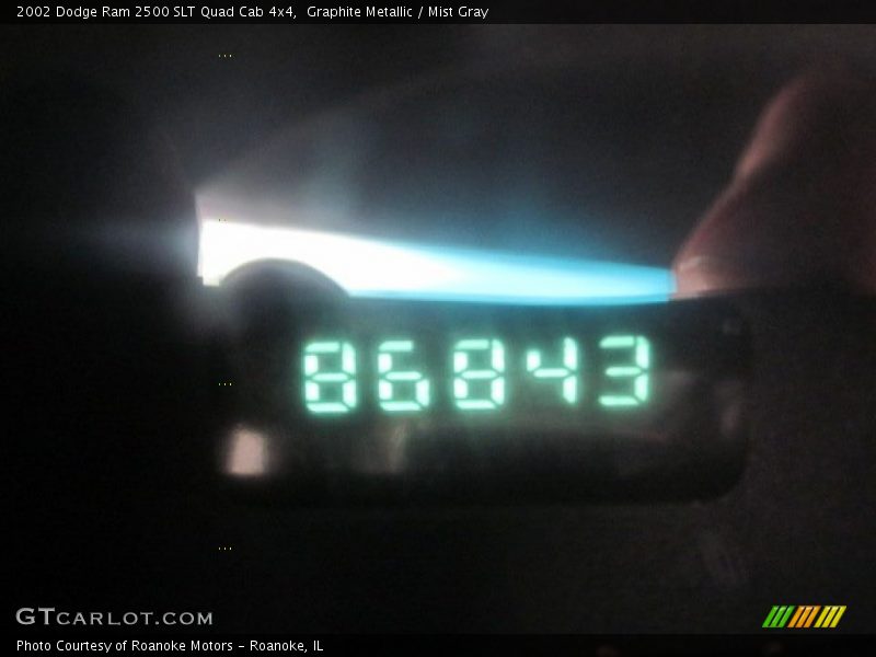 Graphite Metallic / Mist Gray 2002 Dodge Ram 2500 SLT Quad Cab 4x4