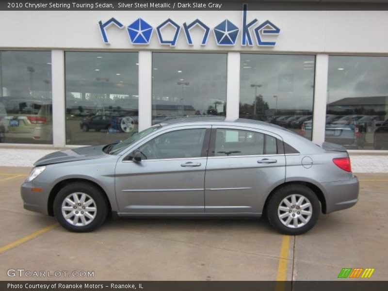 Silver Steel Metallic / Dark Slate Gray 2010 Chrysler Sebring Touring Sedan