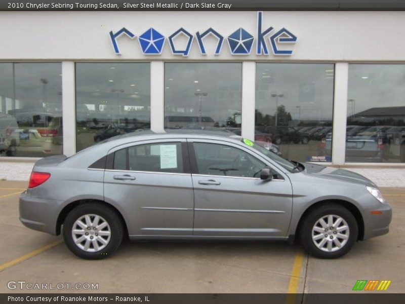 Silver Steel Metallic / Dark Slate Gray 2010 Chrysler Sebring Touring Sedan