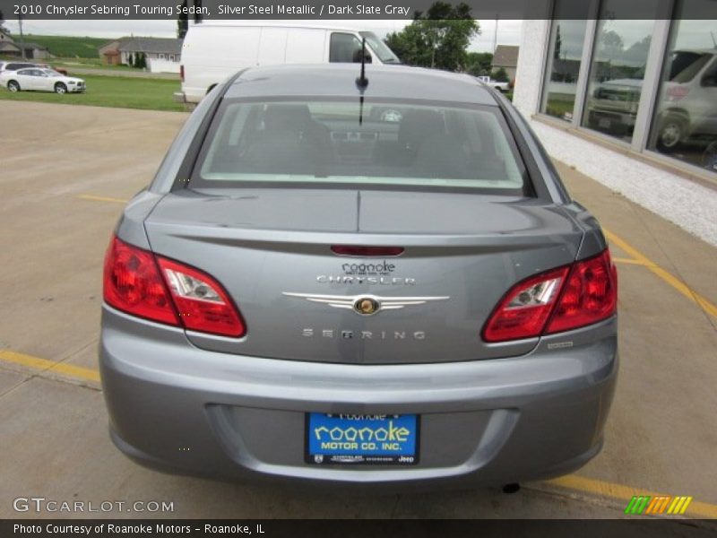 Silver Steel Metallic / Dark Slate Gray 2010 Chrysler Sebring Touring Sedan