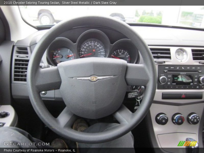 Silver Steel Metallic / Dark Slate Gray 2010 Chrysler Sebring Touring Sedan