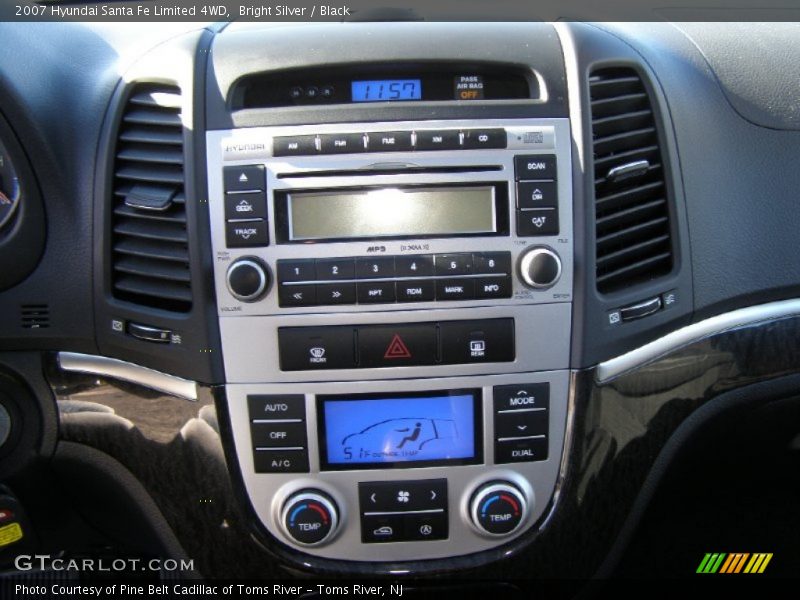 Bright Silver / Black 2007 Hyundai Santa Fe Limited 4WD