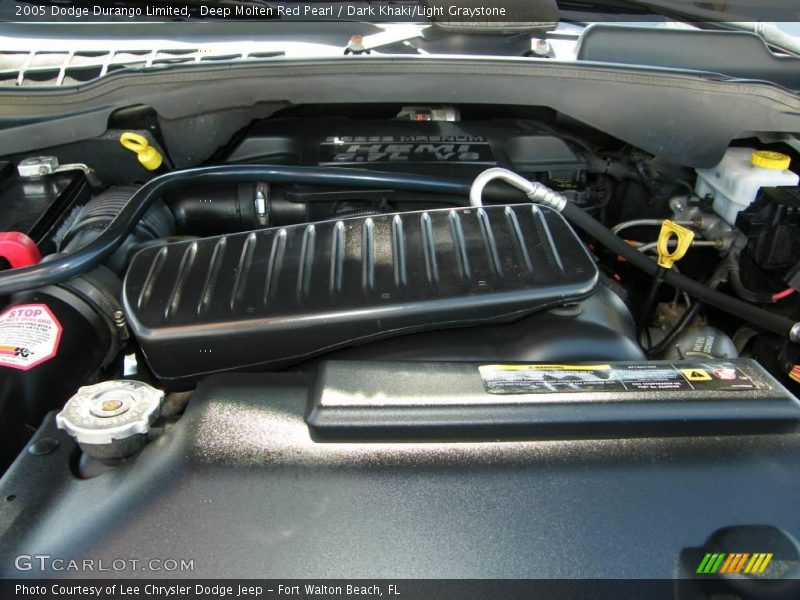 Deep Molten Red Pearl / Dark Khaki/Light Graystone 2005 Dodge Durango Limited