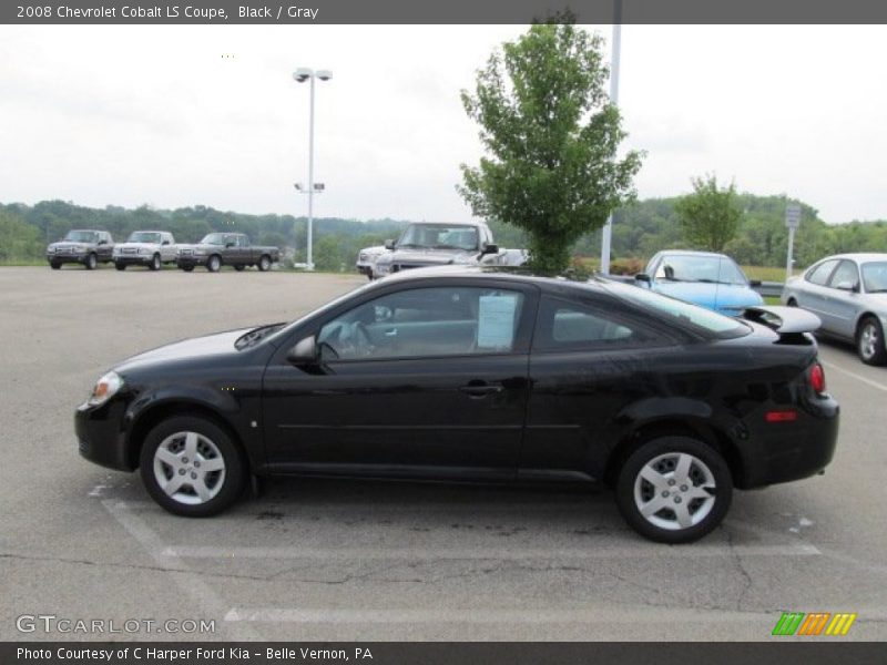 Black / Gray 2008 Chevrolet Cobalt LS Coupe