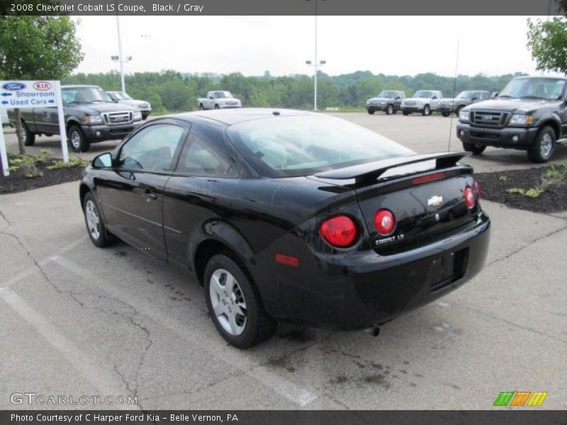 Black / Gray 2008 Chevrolet Cobalt LS Coupe