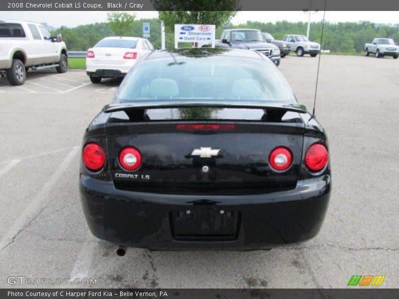 Black / Gray 2008 Chevrolet Cobalt LS Coupe