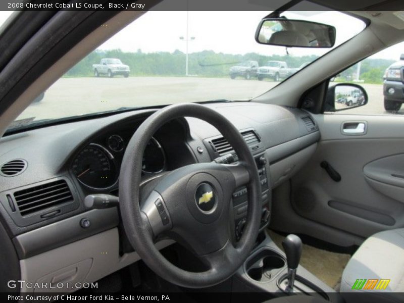 Black / Gray 2008 Chevrolet Cobalt LS Coupe