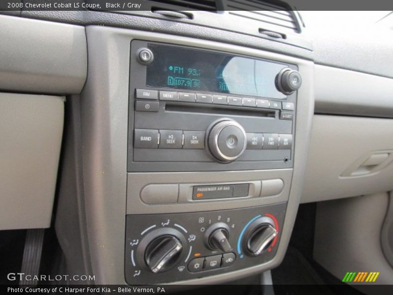 Black / Gray 2008 Chevrolet Cobalt LS Coupe