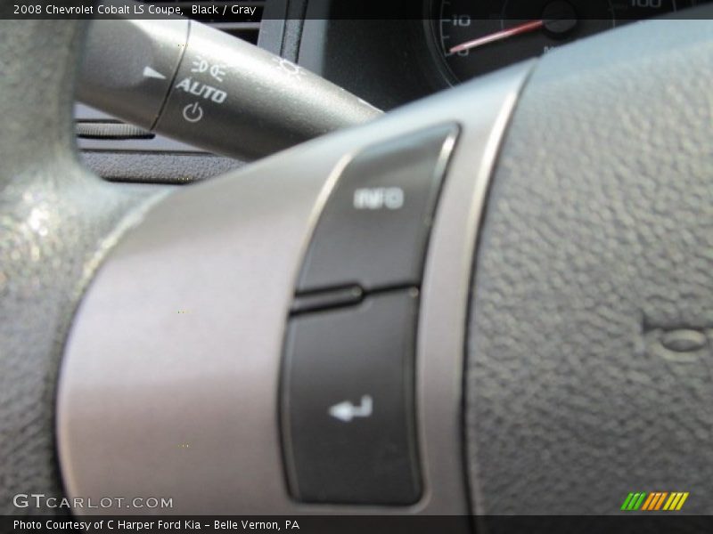Black / Gray 2008 Chevrolet Cobalt LS Coupe