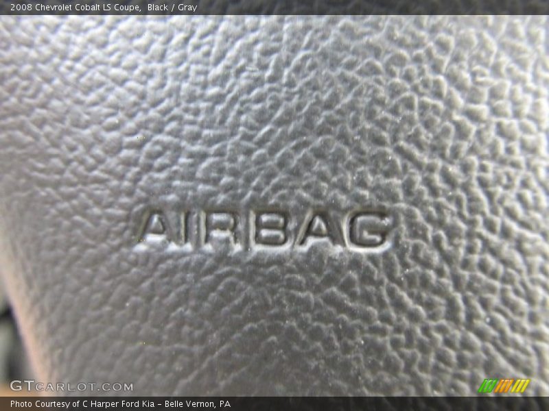 Black / Gray 2008 Chevrolet Cobalt LS Coupe