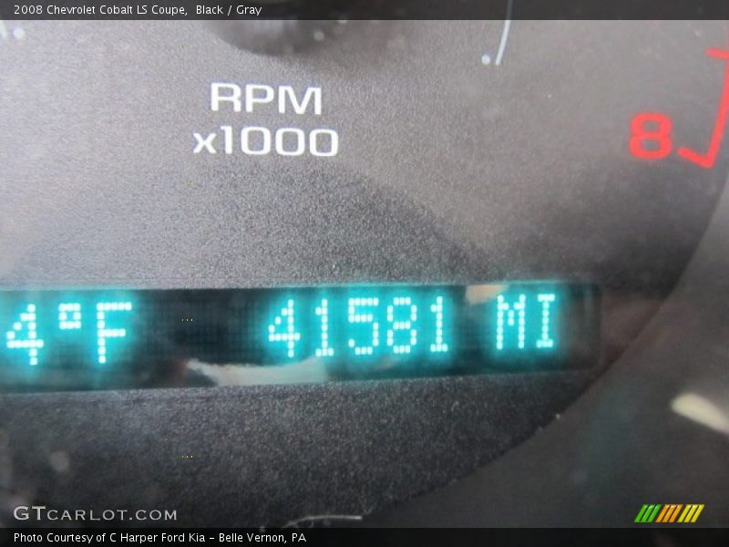 Black / Gray 2008 Chevrolet Cobalt LS Coupe