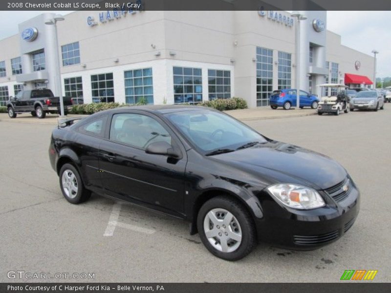 Black / Gray 2008 Chevrolet Cobalt LS Coupe