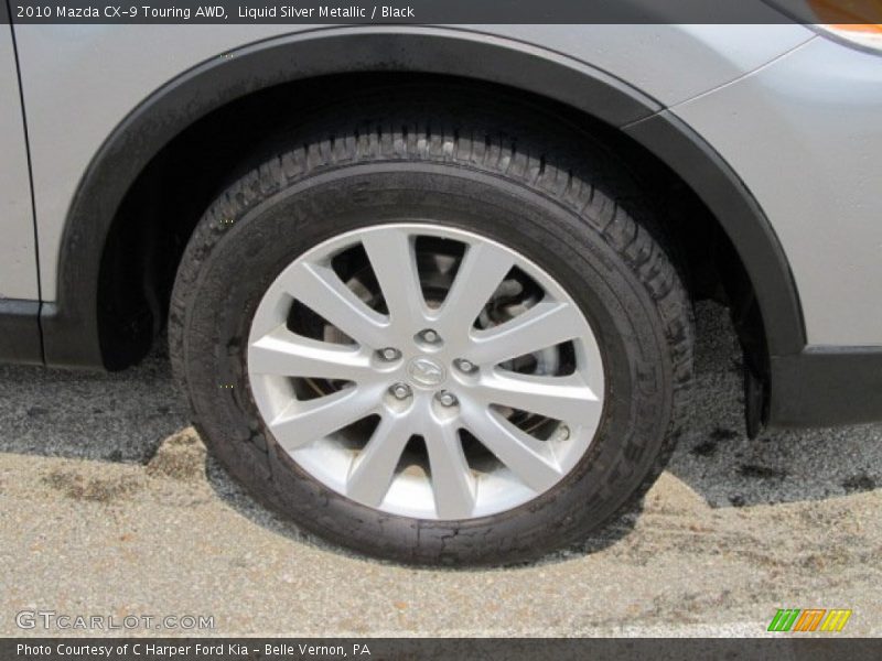 Liquid Silver Metallic / Black 2010 Mazda CX-9 Touring AWD